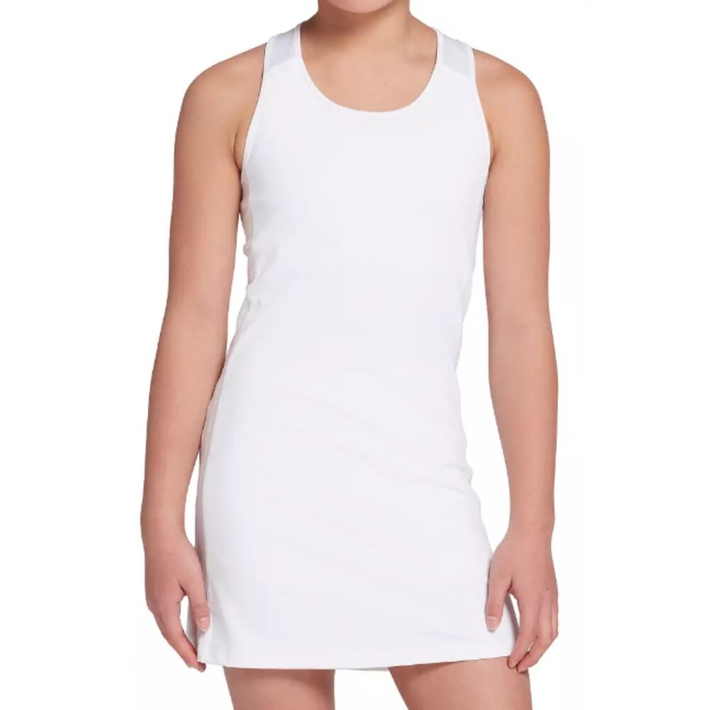 NWT New Girl's Prince Tennis Match Dress White Size M 10-12 Pickleball Skirt